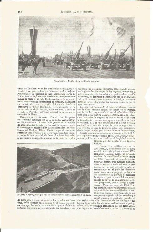 LAMINA V03928: Desfile en Afganistan y el paso de Khyber