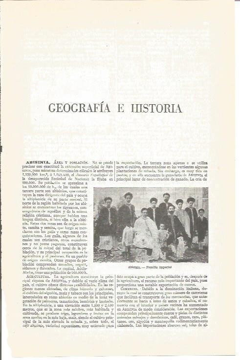 LAMINA V03927: Familia imperial de Abisinia