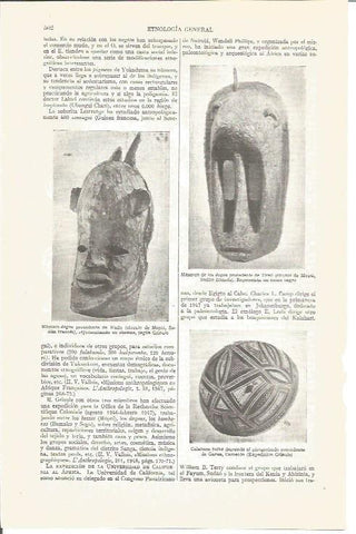 LAMINA V03916: Mascaras dogon y calabaza fulbe