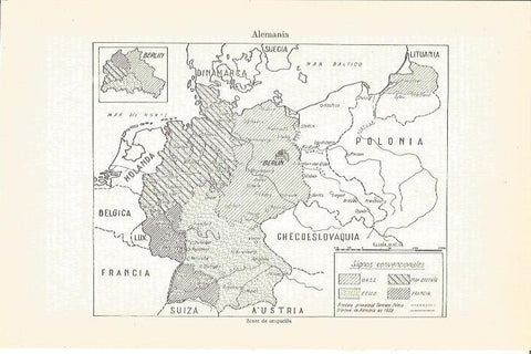 LAMINA V03930: Mapa de Alemania