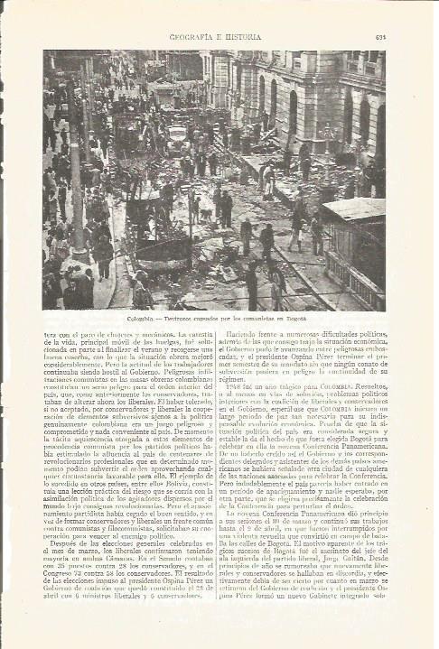 LAMINA V03949: Destrozos causados por los comunistas en Bogota