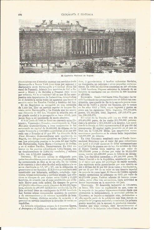 LAMINA V03948: Capitolio Nacional de Bogota