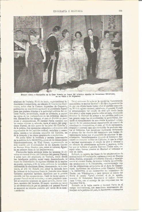 LAMINA V03936: Recepcion en la Casa Rosada, Argentina