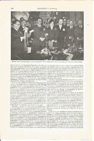 LAMINA V03935: Peron y su esposa en la fima del Protocolo Franco-Peron