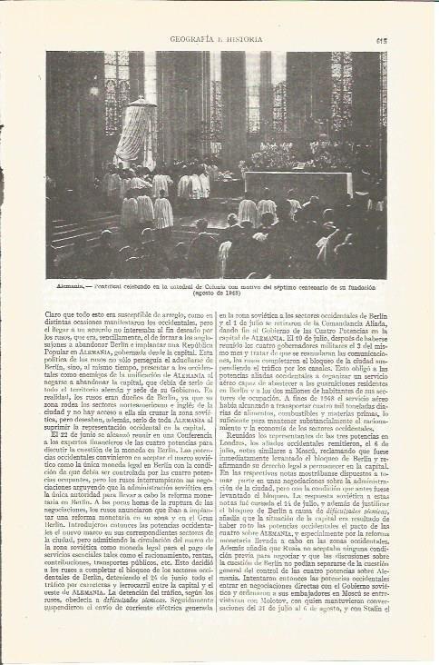 LAMINA V03932: Pontificado de la Catedral de Colonia en su septimo centenario 
