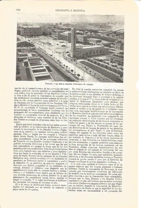 LAMINA V04038: Estacion ferroviaria en Ankara
