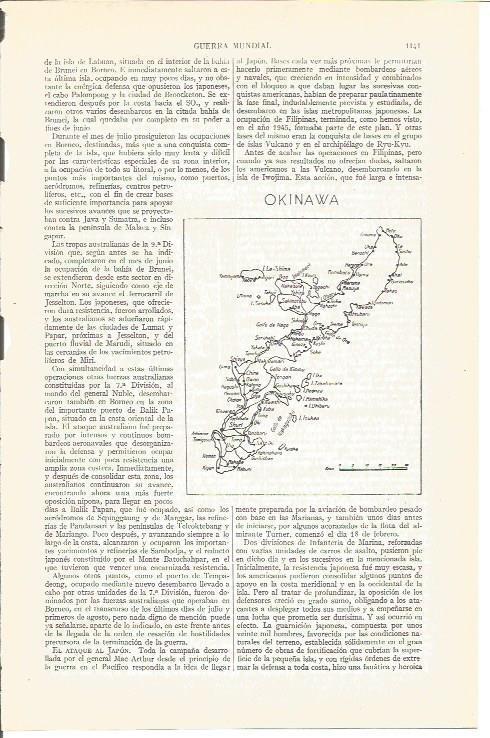 LAMINA V04057: Mapa de Okinawa