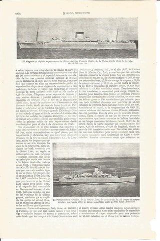 LAMINA V04068: Vapor correo Pretoria Castle y transoceanico Orcades