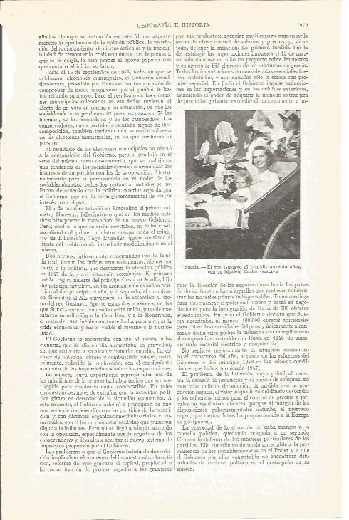 LAMINA V04031: El rey Gustavo y Carlos Gustavo en su noventa cumpleaños