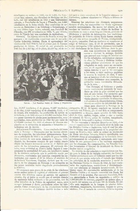 LAMINA V04030: Familias reales de Suecia y Dinamarca