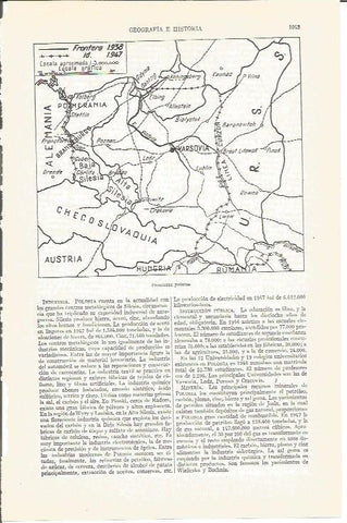 LAMINA V04021: Mapa fronteras de Polonia