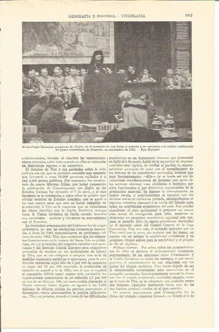 LAMINA V03140: El arzobispo Makarios en Belgrado, Servia antes Yugoslavia