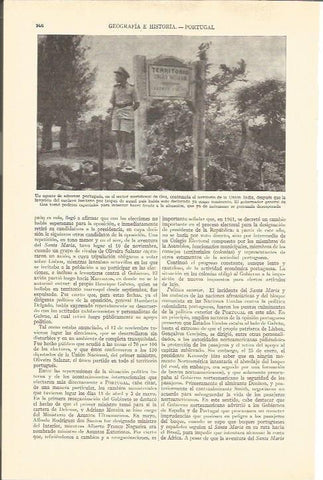 LAMINA V03116: Agente de aduanas portugues en Goa, India