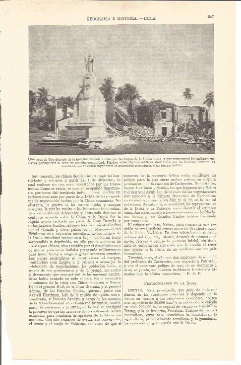 LAMINA V03089: Edificios destruidos en Goa, India