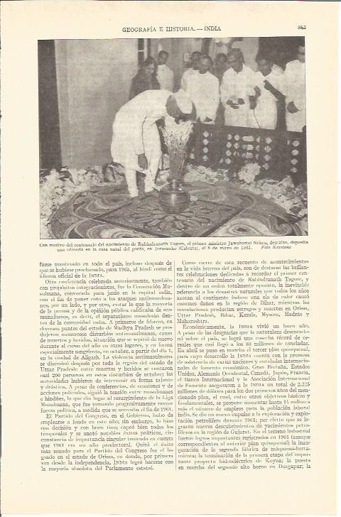 LAMINA V03087: Jawaharial Nehru en Jorasanko, India