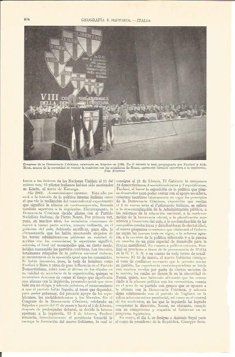 LAMINA V03098: Congreso de la Democracia Cristiana en Napoles en 1962