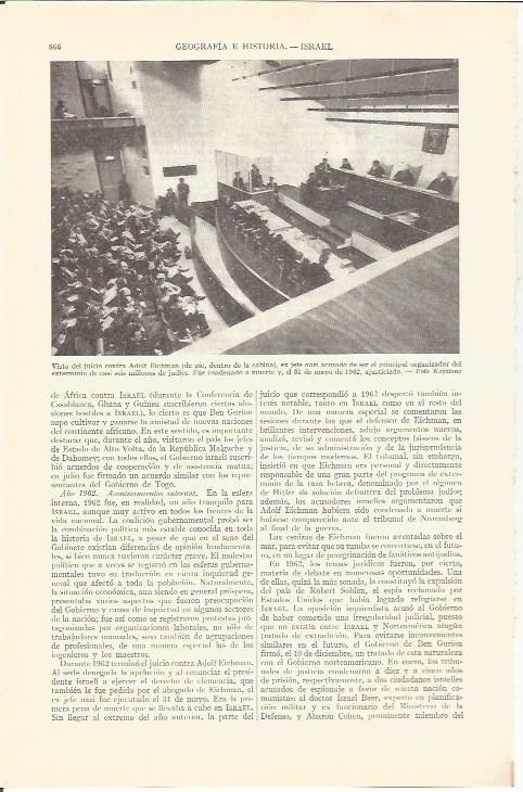 LAMINA V03094: Vista del juicio a Adolf Eichman