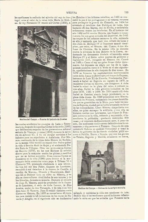 LAMINA V03216: Palacio de Dueñas y antigua muralla en Medina del Campo