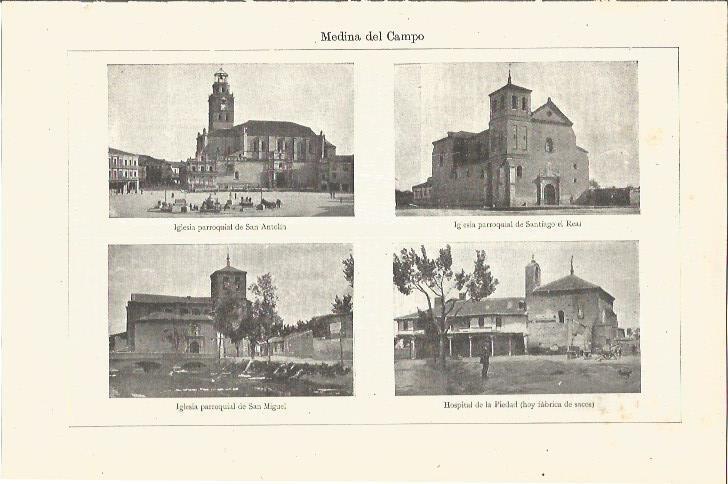 LAMINA V03215: Iglesias y Hospital de la Piedad en Medina del Campo