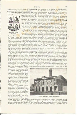 LAMINA V03218: Casas consisteriales y escudo de Medina de Rioseco