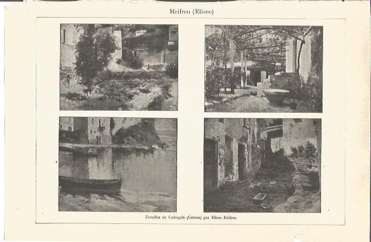 LAMINA V03236: Edificios de cadaques por Eliseo Meifren