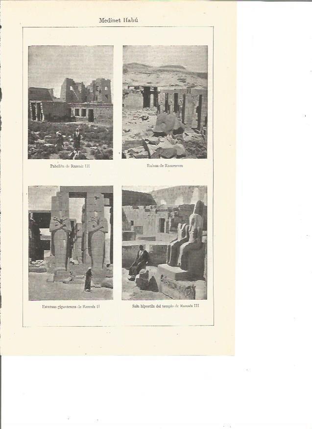 LAMINA V03225: Vistas de Medinet Habu, Egipto