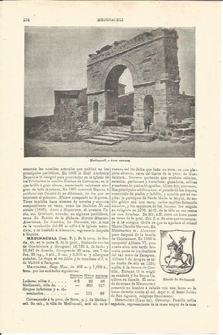 LAMINA V03219: Arco romano y escudo en Medinaceli