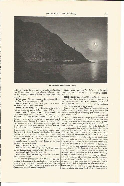 LAMINA V03198: El sol de medianoche en el Cabo Norte