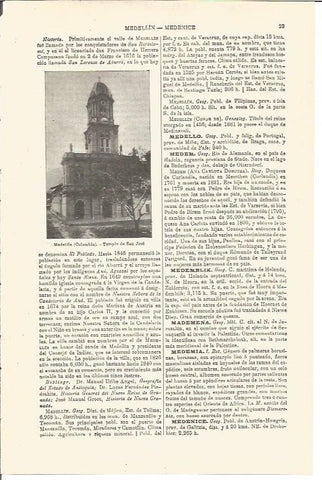 LAMINA V03196: Templo de San Jose en Medellin, Colombia