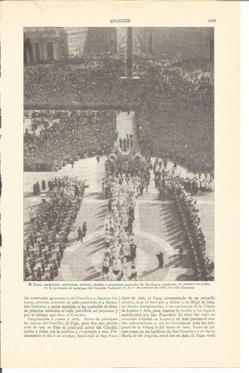 LAMINA V03174: Procesion de apertura del Concilio Vaticano II