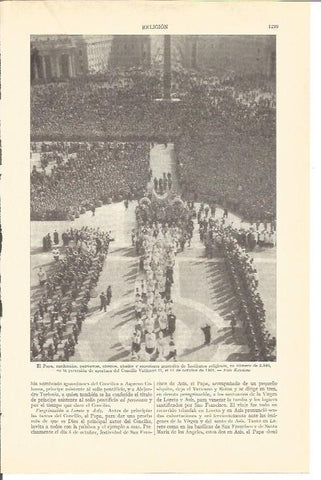 LAMINA V03174: Procesion de apertura del Concilio Vaticano II