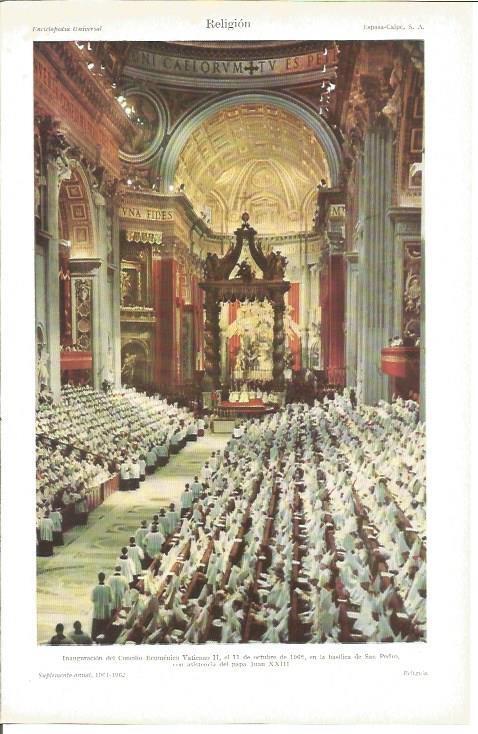 LAMINA V03173: Inaguracion del Concilio Ecumenico Vaticano II
