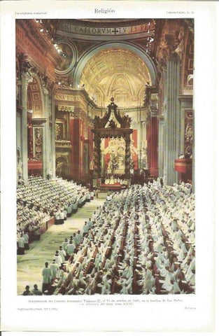 LAMINA V03173: Inaguracion del Concilio Ecumenico Vaticano II