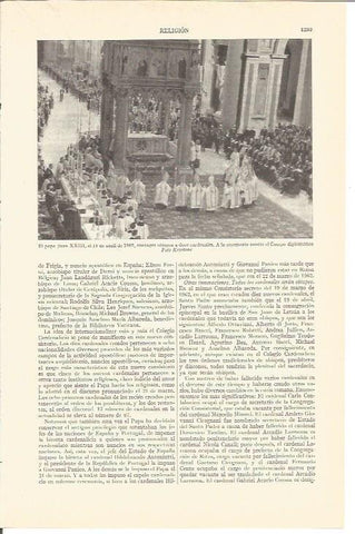 LAMINA V03171: Obispos nombrados por Juan XXIII en 1962