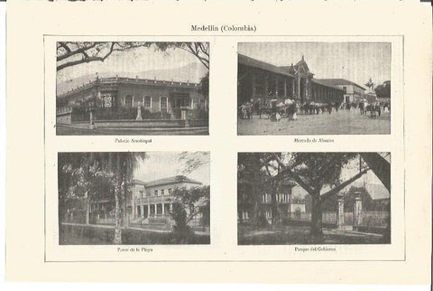 LAMINA V03195: Imágenes varias de Medellin, Colombia