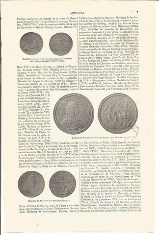 LAMINA V03188: Medallas de Paulo V y Francisco de Redi