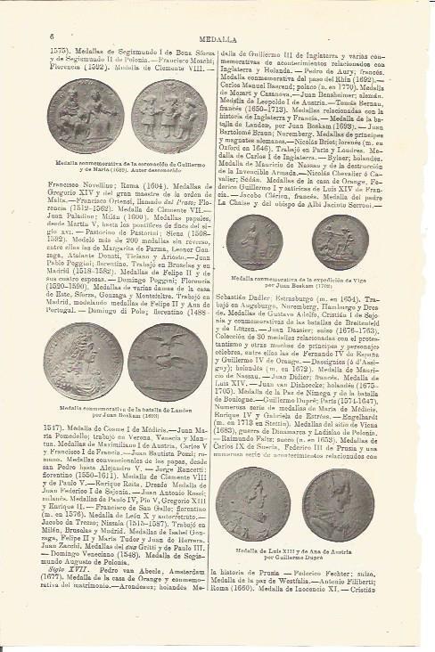 LAMINA V03187: Medallas de Luis XIII y Ana de Austria