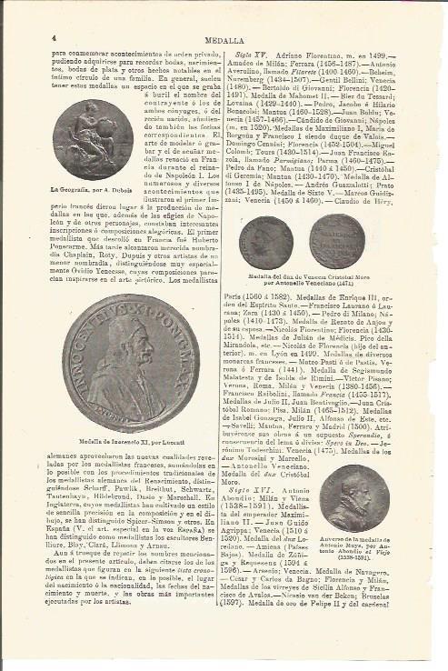 LAMINA V03186: Medallas de Inocencio XI y del Dux de Venecia