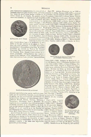 LAMINA V03186: Medallas de Inocencio XI y del Dux de Venecia