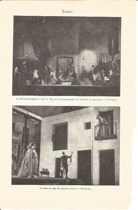 LAMINA V03181: La bella malmaridada de Lope de Vega y la dama del alba de A. Casona
