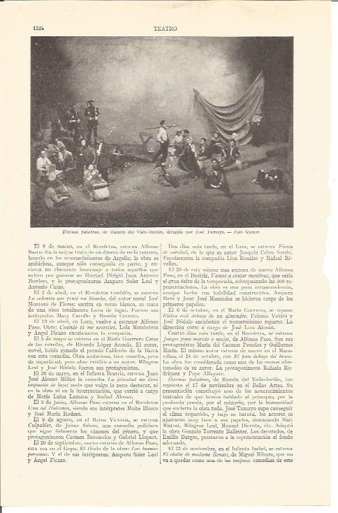 LAMINA V03180: Divinas palabras de Ramon Valle Inclan dirigida por J. Tamayo