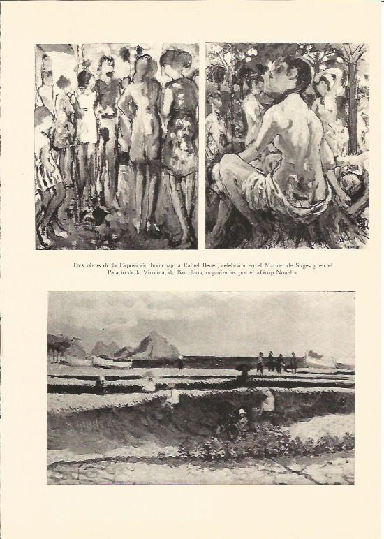 LAMINA V02957: Tres obras de la Exposicion a R. Benet