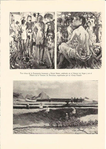 LAMINA V02957: Tres obras de la Exposicion a R. Benet