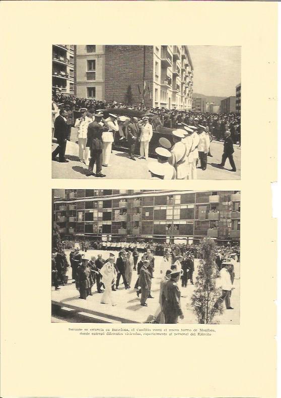 LAMINA V02948: El Caudillo visitando el barrio de Montbau, Barcelona