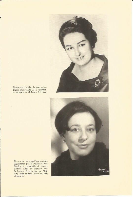 LAMINA V02975: Montserrat Caballe y Alicia de Larrocha