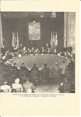 LAMINA V02968: Constitucion Comision del Regimen Especial de Cataluña, Barcelona