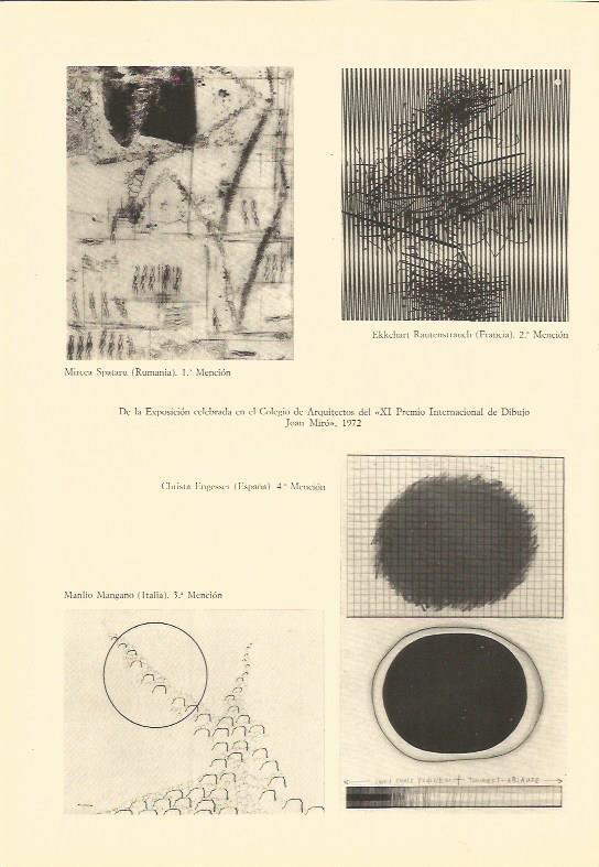LAMINA V02921: Obras XI Premio Internacional de Dibujo Joan Miro 1972