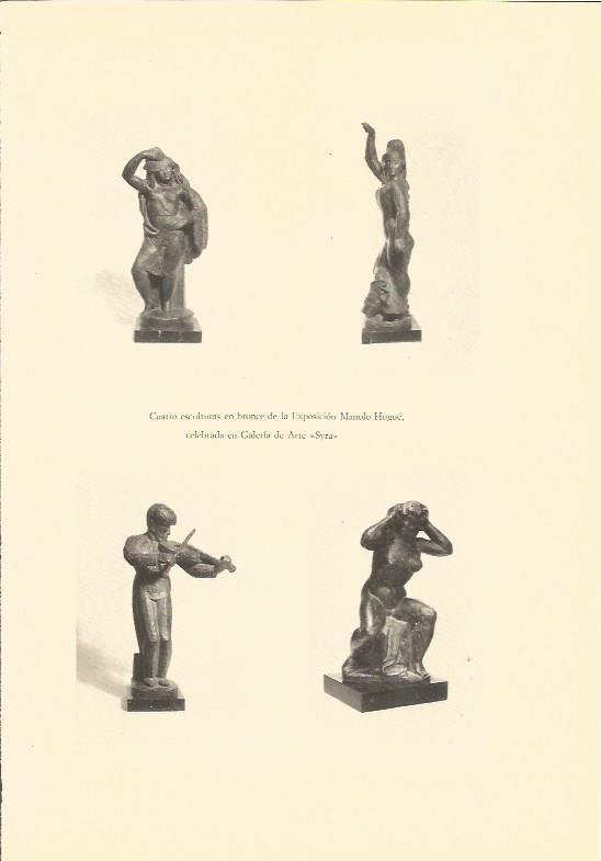 LAMINA V02919: Esculturas en bronce por M.Hugue