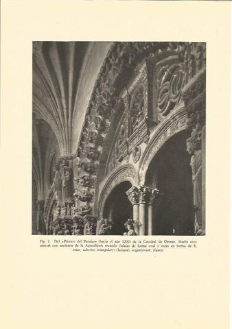 LAMINA V02910: Portico del Paraiso, catedral de Orense