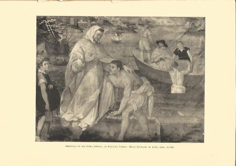 LAMINA V02944: Embarque de San Pedro Nolasco por F. Pacheco